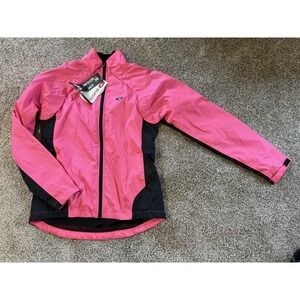 Sugoi Women's Pink Cycling Jacket Convertible Vest, Full Zip, Size Large